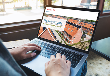 ESG rapport op laptop