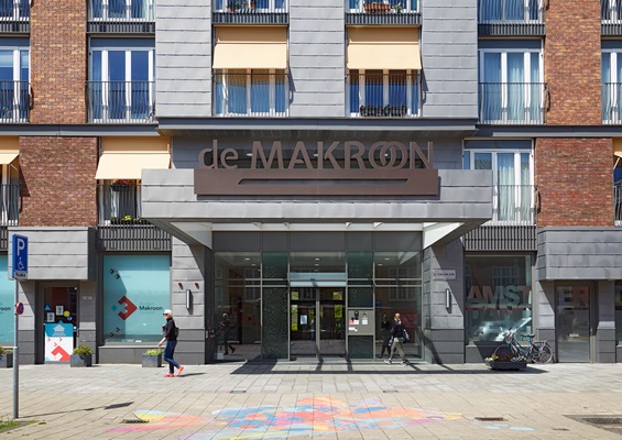 vooraanzicht Makroon