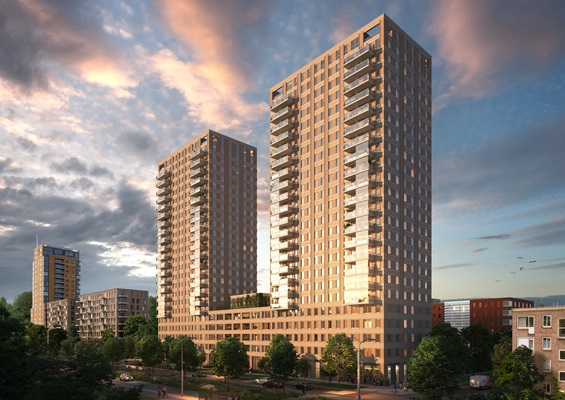 2 torens met woningen