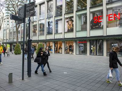 Ingang van het winkelcenrum